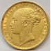 AUSTRALIA 1885 . ONE 1 SOVEREIGN . MELBOURNE . GOLD